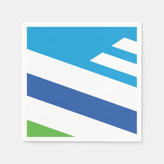 オハイオ・デイトン州旗 スタンダードカクテルナプキン (正面)