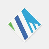 オハイオ・デイトン州旗 スタンダードカクテルナプキン (角)