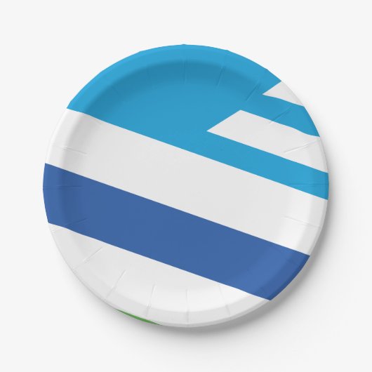 オハイオ・デイトン州旗 ペーパープレート (正面)