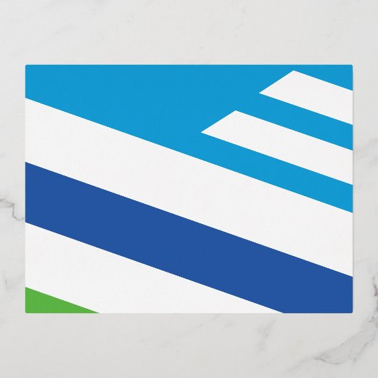 オハイオ・デイトン州旗 箔シーズンポストカード (正面)