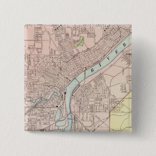 オハイオ·トレド 缶バッジ (正面)