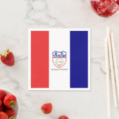 オハイオ・ナプキンス・クリーブランド国旗 スタンダードカクテルナプキン (インサイチュ)