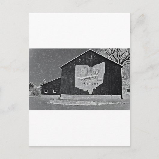 オハイオ・バーン・イン・ウィンター ポストカード (正面)