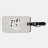 オハイオ – ホームスイートホームバーラップルック ラゲッジタグ (正面横)