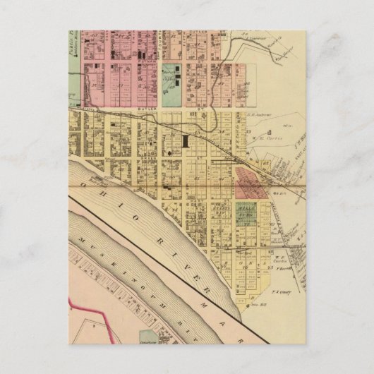 オハイオ，マリエッタ ポストカード (正面)