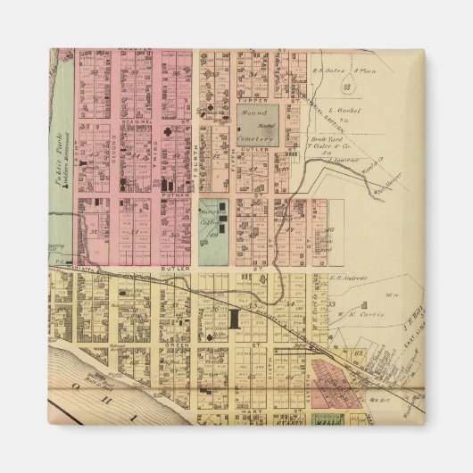 オハイオ，マリエッタ マグネット (正面)