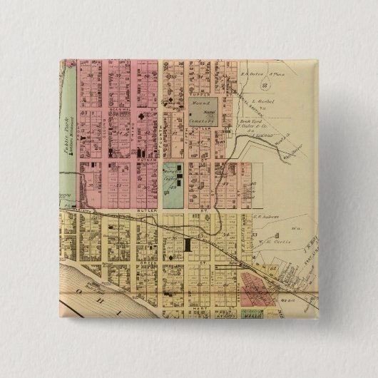 オハイオ·マリエッタ 缶バッジ (正面)