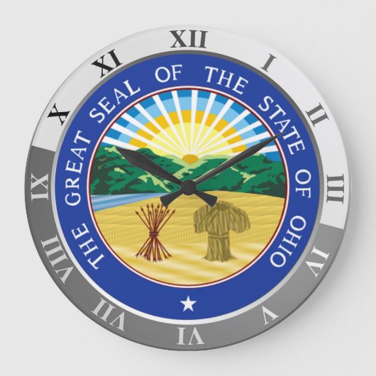 オハイオ ラージ壁時計 (正面)