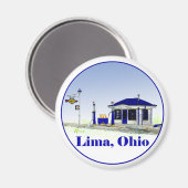 オハイオ・リマ マグネット (正面/裏面)
