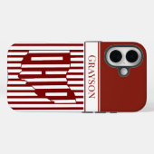 オハイオ・レッドストライプ Case-Mate iPhoneケース (裏面 (横))