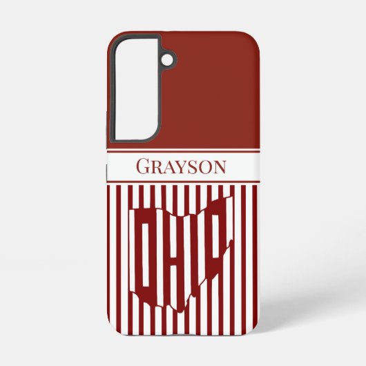 オハイオ・レッドストライプ SAMSUNG GALAXYケース (裏面)