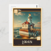 オハイオ・ロレイン |ヴィンテージ ポストカード (正面/裏面)