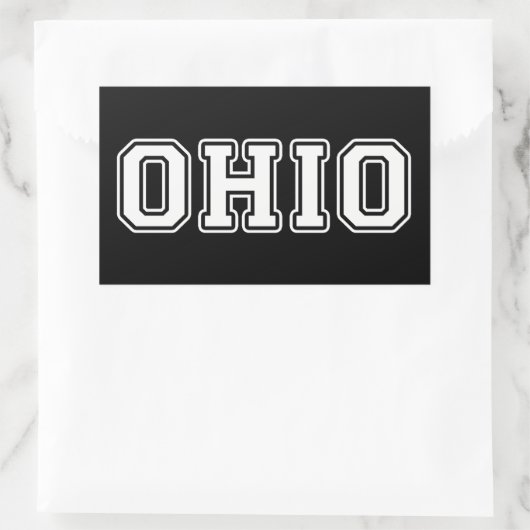 オハイオ 長方形シール (バッグ)