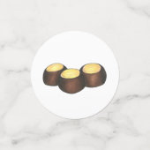 オハイオOHピーナッツバターバッキーバックアイナッツキャンディー コンフェッティ (スモール正面)