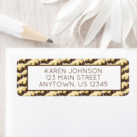 オハイオOHピーナッツバターバッキーバックアイナッツキャンディー ラベル (インサイチュ)