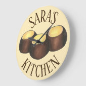 オハイオOHピーナッツバターバッキーバックアイナッツキャンディー ラージ壁時計 (傾斜)