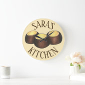 オハイオOHピーナッツバターバッキーバックアイナッツキャンディー ラージ壁時計 (ホーム)