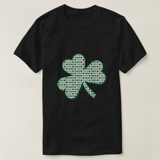 オハイオSt patricks dayシャムロッククローバー州 Tシャツ (デザイン正面)