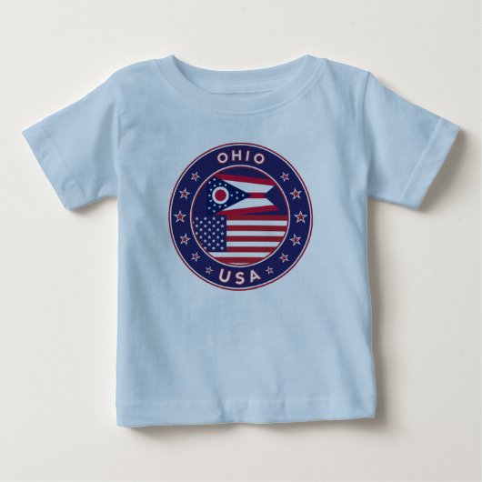 オハイオTシャツ、リーギング ベビーTシャツ (正面)