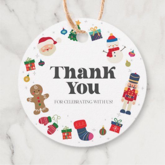 オハイクリスマスおもしろい誕生日メッセージカード フェイバータグ (裏面)