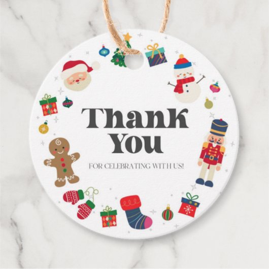 オハイクリスマスおもしろい誕生日メッセージカード フェイバータグ (正面)