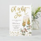 オハイクリスマスカクテルおもしろいパーティの招待状 招待状 (スタンド正面)