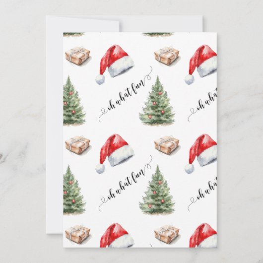 オハイサンタおもしろいサンタパーティー 招待状 (裏面)