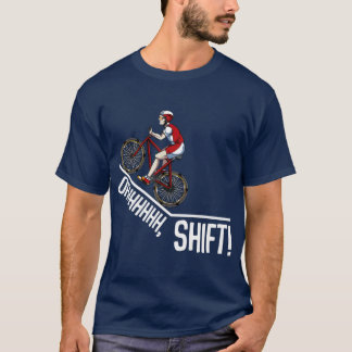 オハイシフトサイクリングマウンテンバイクサイクリング自転車 Tシャツ