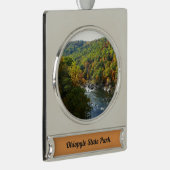 オハイピルリバーイン秋IIペンシルバニア秋 シルバープレートバナーオーナメント (右)