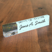 オハイピルリバーラピッドin秋ペンシルバニア秋 デスクネームプレート (側面)