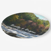 オハイピルリバーラピッドin秋ペンシルバニア秋 ペーパープレート (アングル)