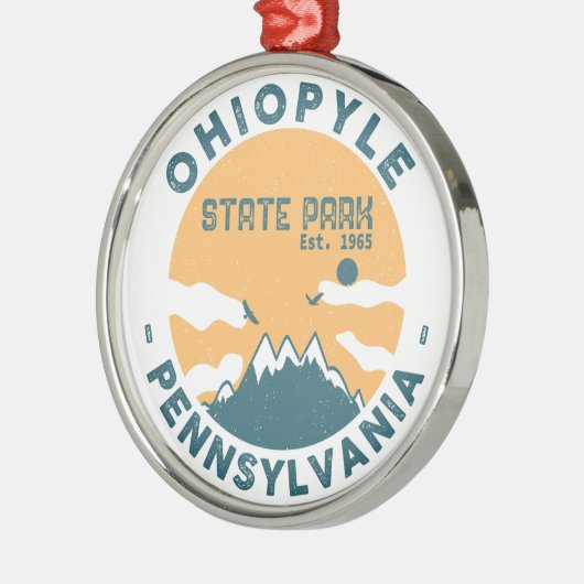 オハイピル州パークペンシルバニアレトロヴィンテージ メタルオーナメント (左)