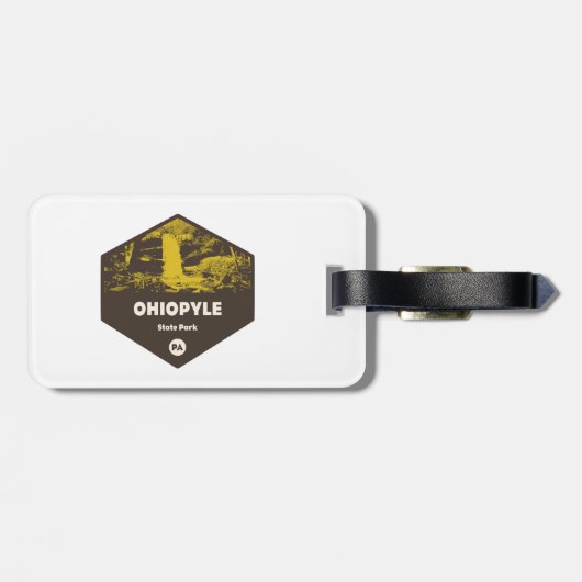 オハイピル州パークペンシルバニア ラゲッジタグ (裏面横)