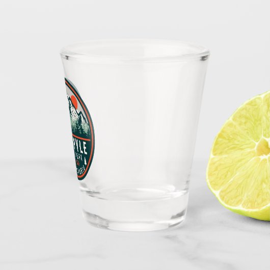 オハイピレ州パークペンシルバニアレトロサンセット ショットグラス (右)