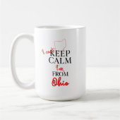 オハイ保オの人だから落ち着かない コーヒーマグカップ (左)