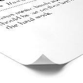 オハナおもしろいハワイ族の定義プリント ポスター (角)