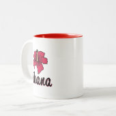 オハナとは家族のハワイアンコーヒーマグ ツートーンマグカップ (正面左)