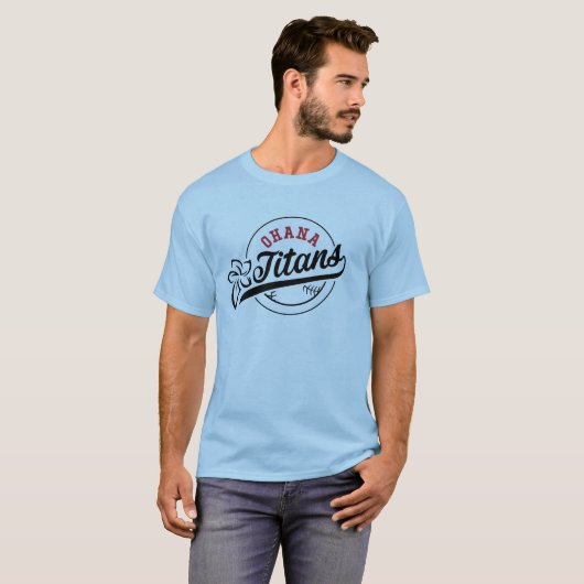 オハナタイタンメンズシャツ Tシャツ (正面フル)