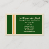オハラスジャズバンド 名刺 (裏面)