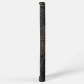 オバナイイグロチビ（小さくかわいく書いた感じ）金ゴールド SAMSUNG GALAXYケース (右側面)