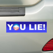 オバマあります バンパーステッカー (車上)