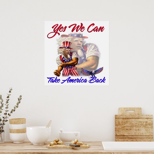 オバマおじさんYesアメリカを取り戻せる ポスター (キッチン)
