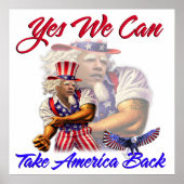 オバマおじさんYesアメリカを取り戻せる ポスター (正面)