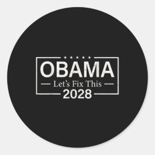 オバマおもしろい2028は、このレトロの政治的米国を修正する ラウンドシール