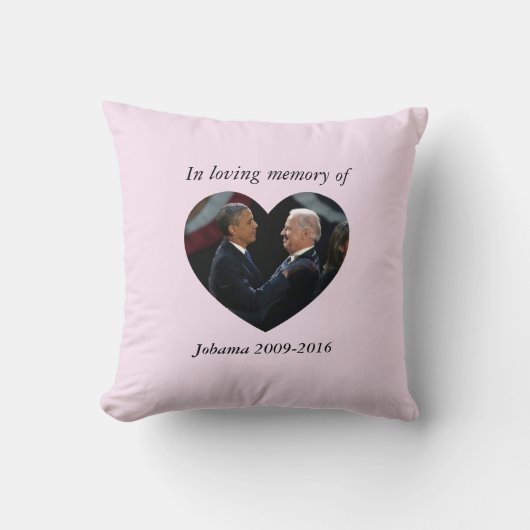 オバマおよびジョセフ・バイデンの枕 クッション (正面)