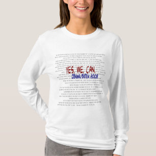 オバマかバイデン氏- Yes私達はスピーチできます Tシャツ