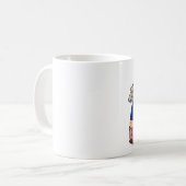 オバマで小便をしている米国市民 コーヒーマグカップ (正面左)