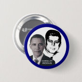 オバマとJFK 缶バッジ (正面&裏面)