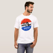 オバマにブーツのTシャツを与えて下さい Tシャツ (正面フル)