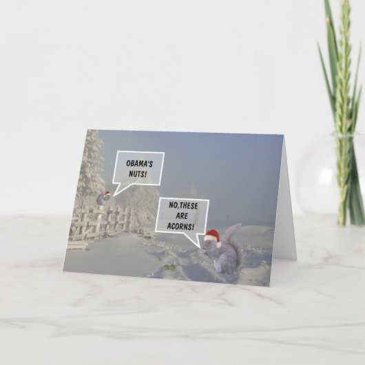 オバマのおもしろいなくだらないクリスマス シーズンカード (正面)